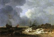 Jacob Isaacksz. van Ruisdael The Breakwater France oil painting artist